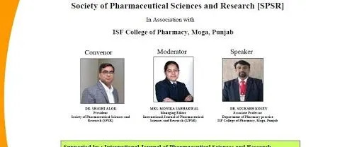 National Webinar on ''Safe Disposal of Expired and Unused Medicine''