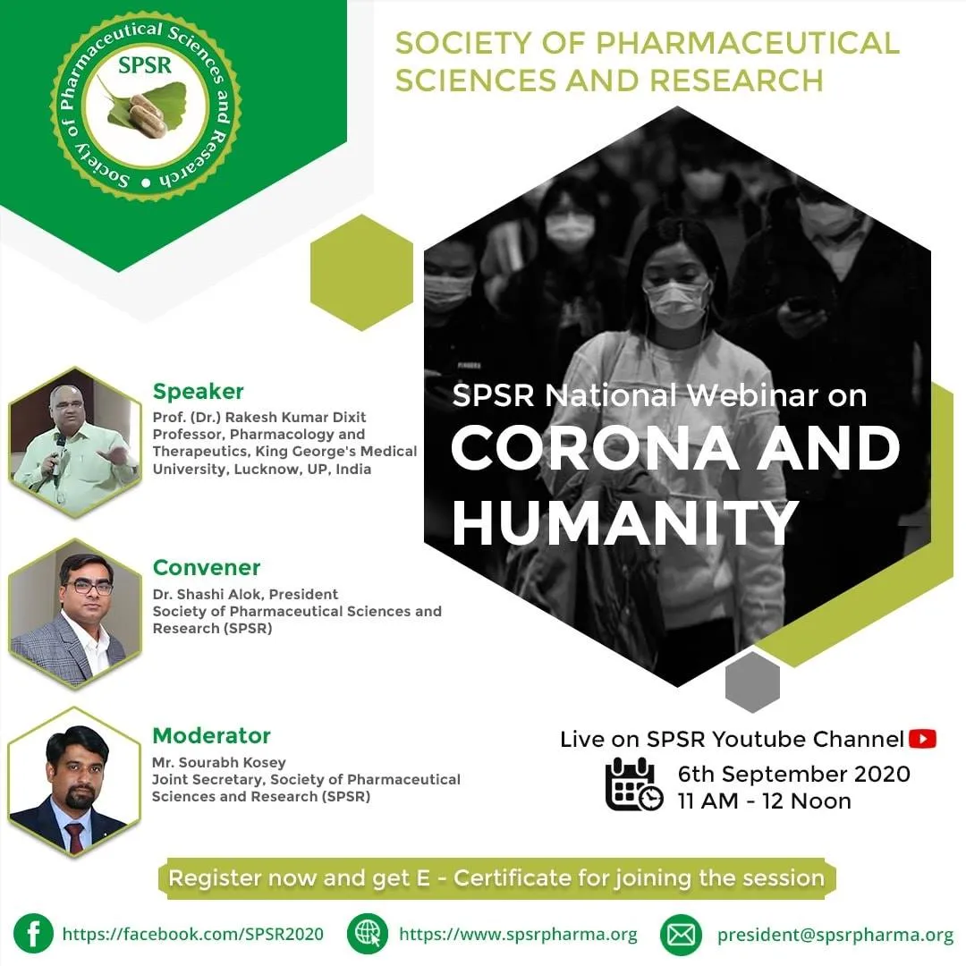 SPSR - NATIONAL WEBINAR ON CORONA AND HUMANITY