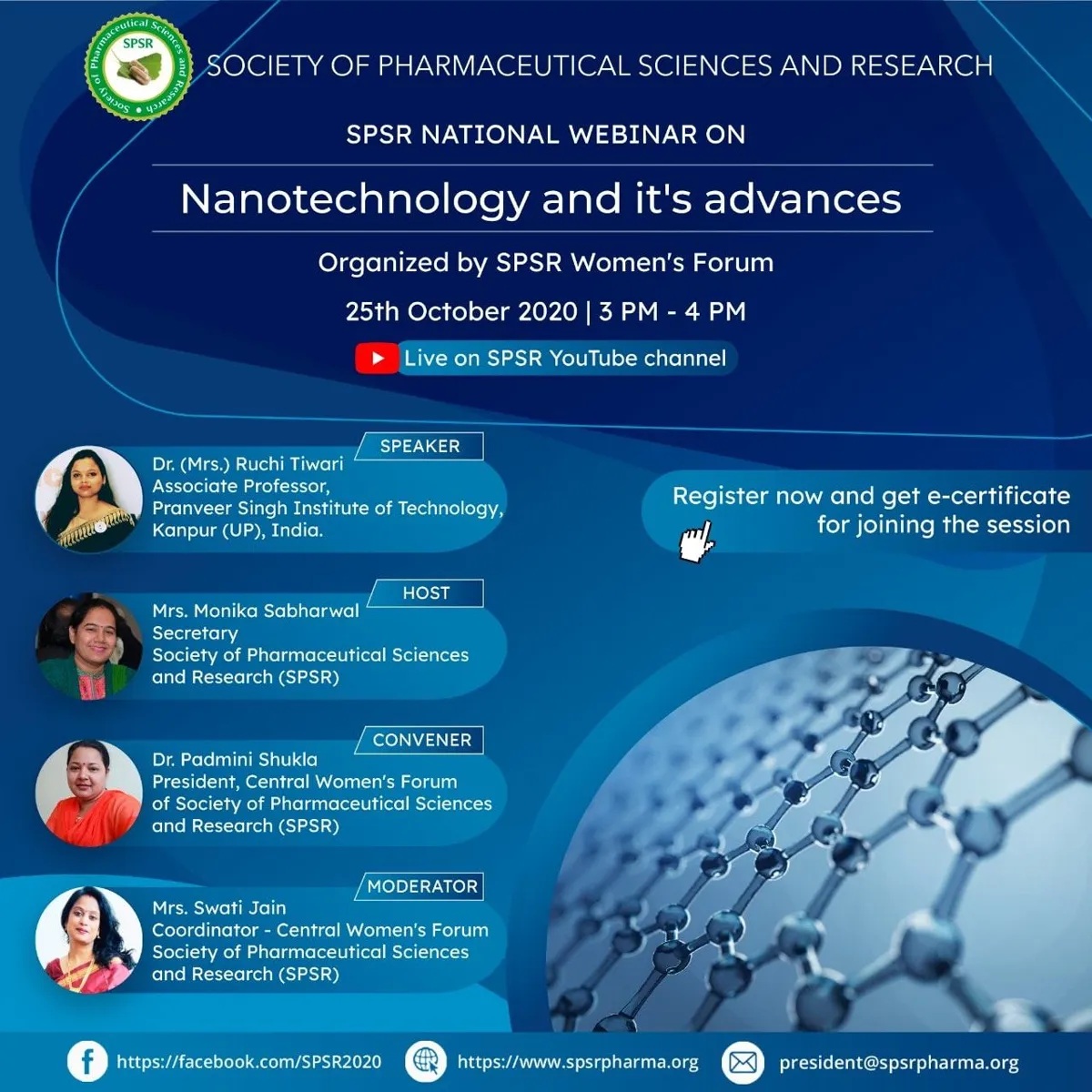 SPSR - National Webinar on "Nanotechnology and It's advances"