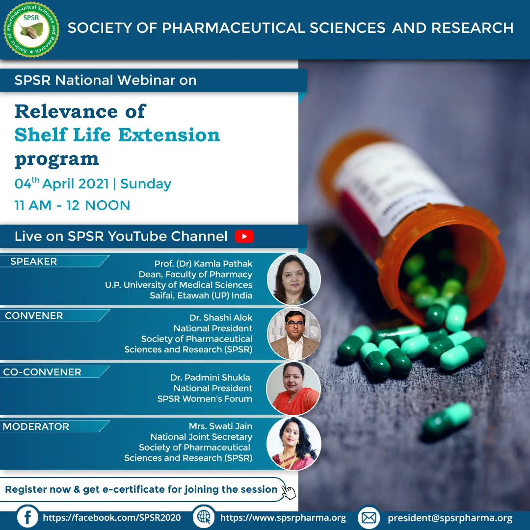 SPSR National Webinar on 'Relevance of shelf life extension program'